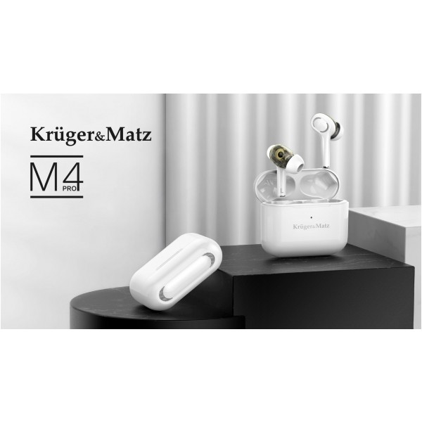 Bezprzewodowe słuchawki dokanałowe Dual Driver TWS Kruger&Matz M4 PRO