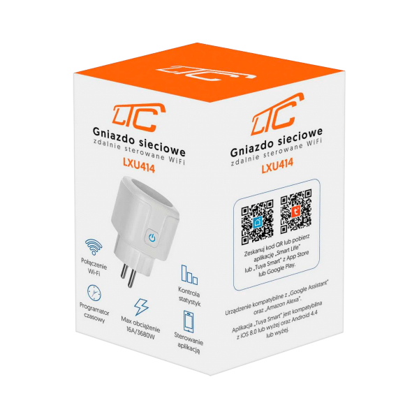 Gniazdo WiFi Tuya LTC GGW LXU414