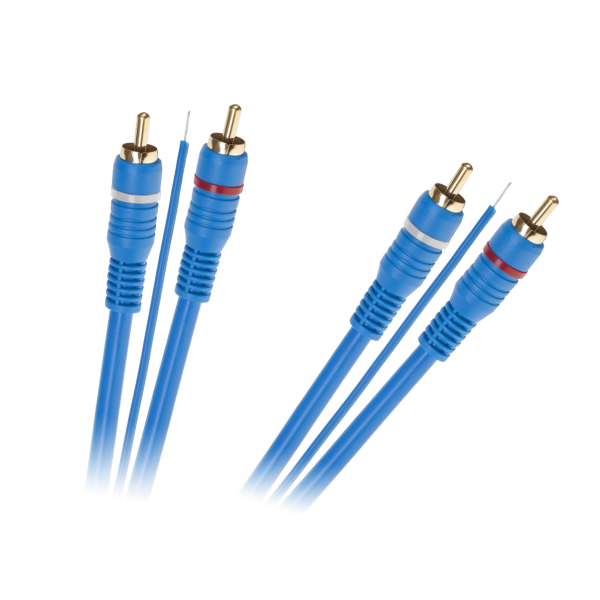 Kabel 2 x RCA - 2 x RCA + żyła 5m