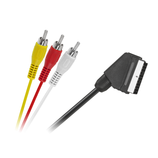 Kabel EURO - 3 x RCA 5m