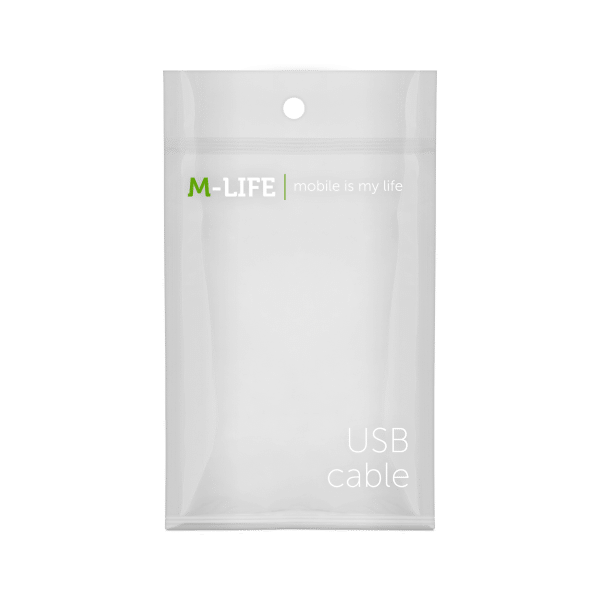 Kabel USB - micro USB M-Life nylon biały 1m