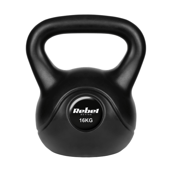 Kettlebell bitumiczny 16 kg REBEL ACTIVE