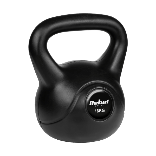 Kettlebell bitumiczny 18 kg REBEL ACTIVE