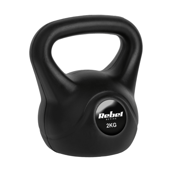 Kettlebell bitumiczny 2 kg REBEL ACTIVE