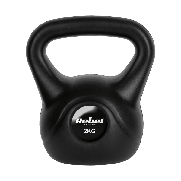 Kettlebell bitumiczny 2 kg REBEL ACTIVE