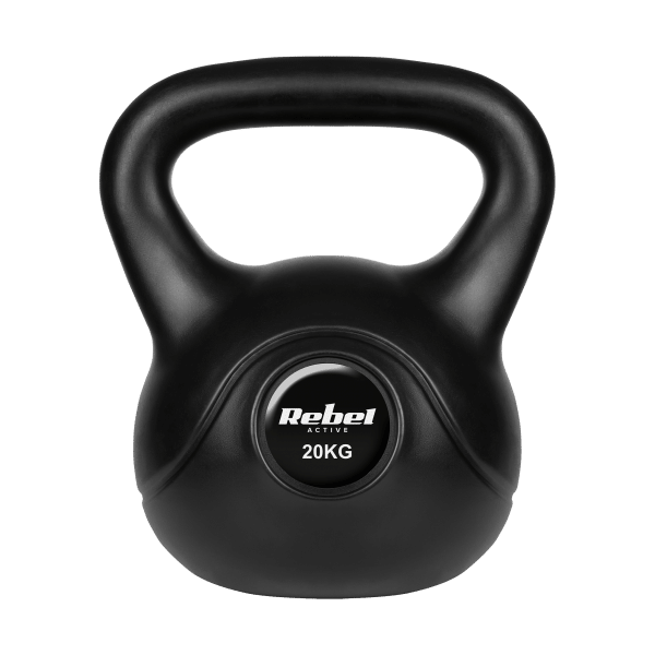 Kettlebell bitumiczny 20 kg REBEL ACTIVE