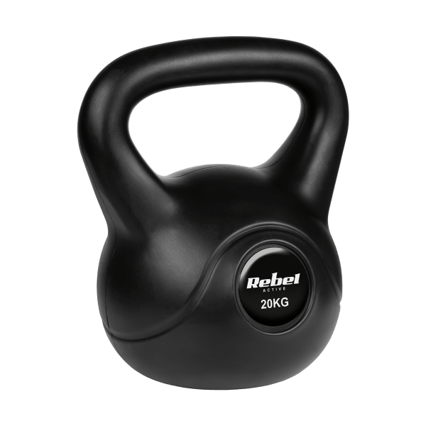 Kettlebell bitumiczny 20 kg REBEL ACTIVE