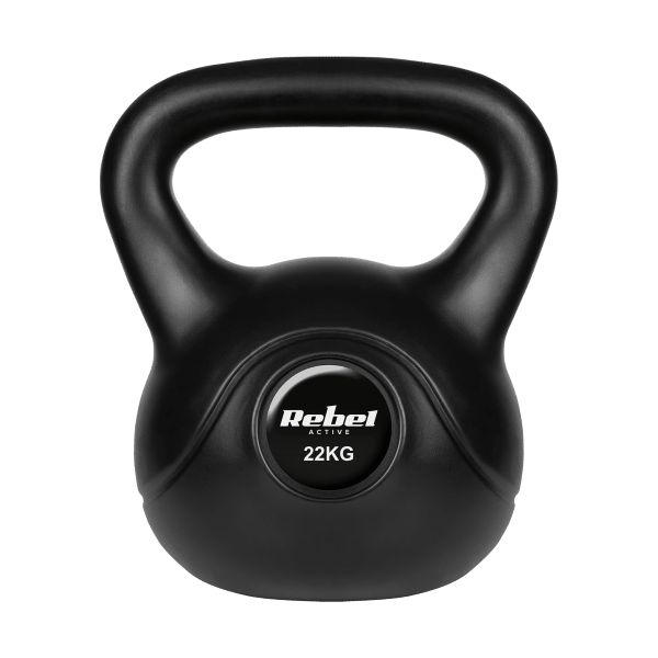 Kettlebell bitumiczny 22 kg REBEL ACTIVE