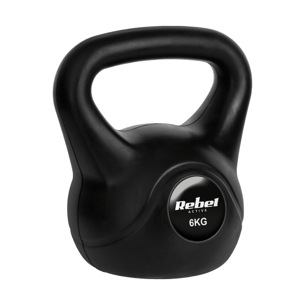 Kettlebell bitumiczny 6 kg REBEL ACTIVE