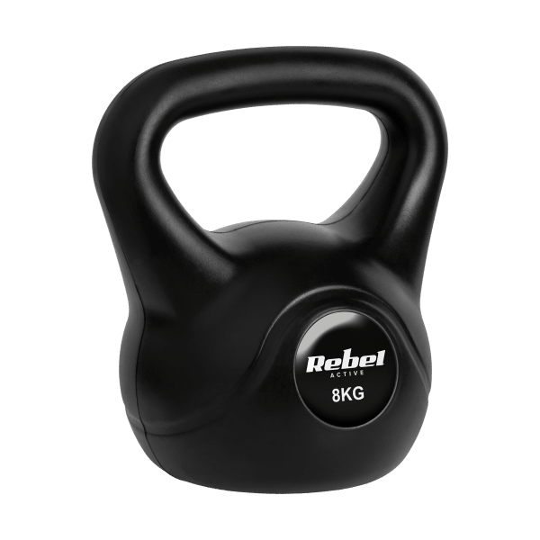 Kettlebell bitumiczny 8 kg REBEL ACTIVE