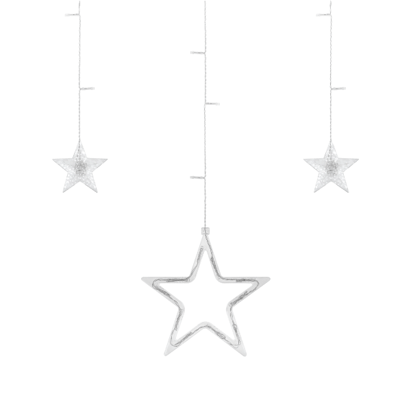 Kurtyna świetlna Rebel - gwiazdy,ciepłe białe, 230V