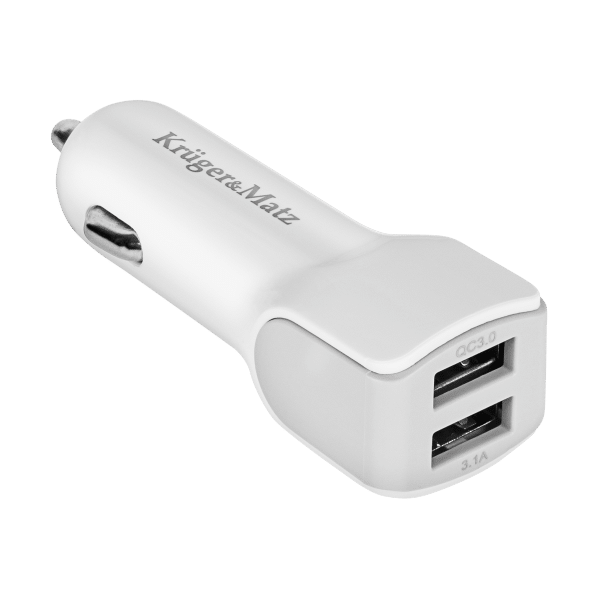 Ładowarka samochodowa Kruger&Matz 2xUSB 3000 mA z funkcją Quick Charge 3.0