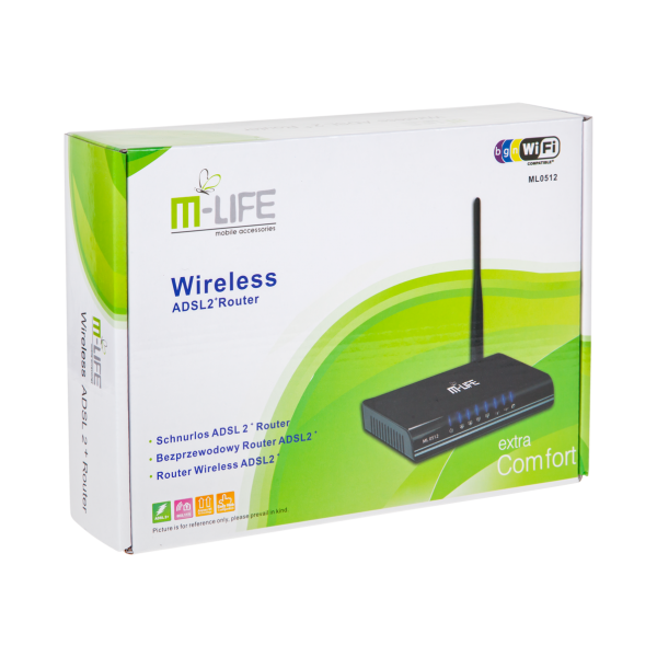 M-LIFE Bezprzewodowy router/modem ADSL , 150Mb/s