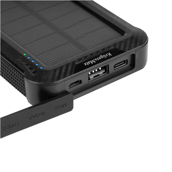 PowerBank solarny Kruger&Matz 10000mAh Li-ion z 3 końcówkami