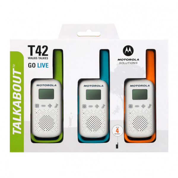 Radiotelefony ręczne PMR Motorola T42 trójpak