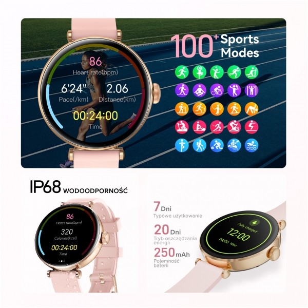 Smartwatch KIESLECT Pura Gold