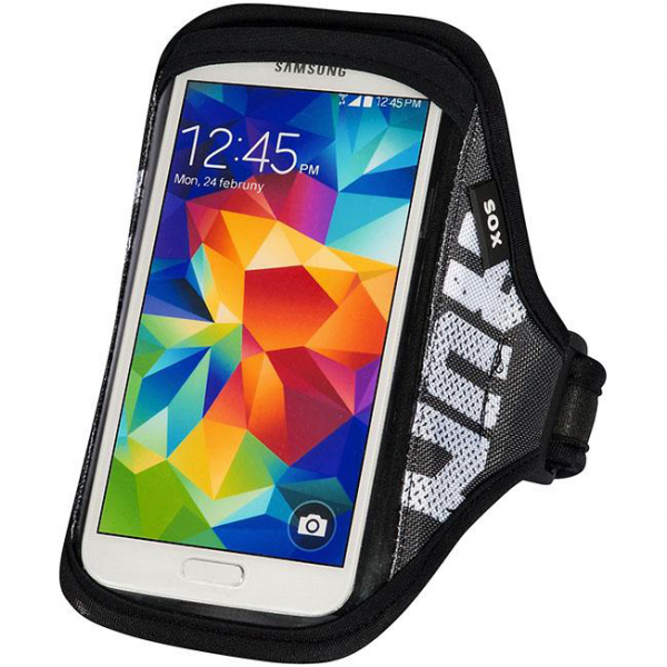 SOX opaska sportowa na smartfon RUN AWAY S/M 25-33cm czarna