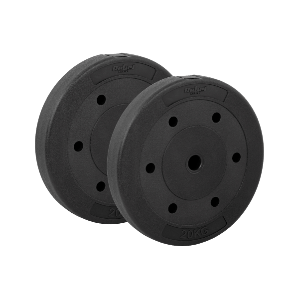 Zestaw obciążeń bitumicznych 2x20kg, otwór 31mm, REBEL ACTIVE