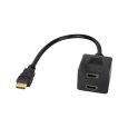 Adapter wtyk HDMI - 2x gniazdo HDMI 20 cm